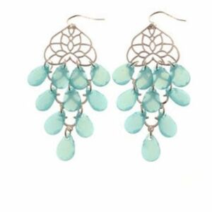 Mi Amour Sea Blue Dangle Boho Earrings Boho